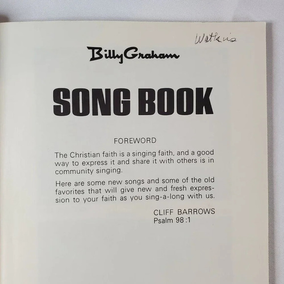 Billy Graham Crusade Songs Song Book Compiled By Cliff Barrows 1969 The Billy Gr - Picture 4 of 5